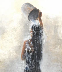 Mädchen beim Duschen, 2015